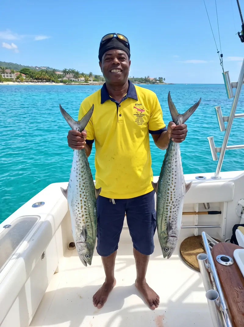 Spanish Mackerel caught in Montego Bay, Jamaica