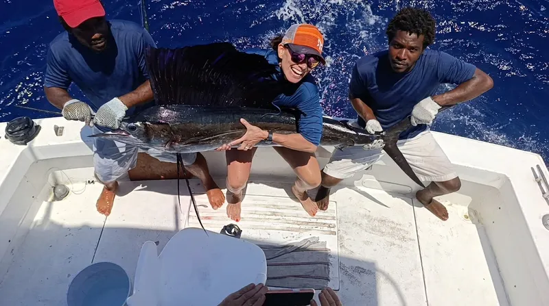 Sailfish caught in Montego Bay, Jamaica